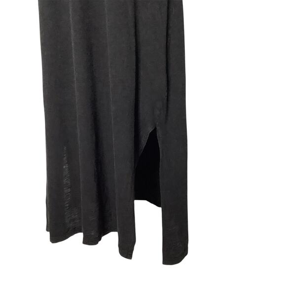 Anthropologie Saturday Sunday Black Stone Washed 3/4 Sleeve Maxi Dress Large - Picture 4 of 7